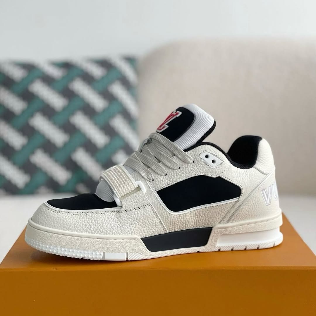 Men’s Luxe Street Sneakers | White-Black Designer Look | Premium Quality at Low Price – thethings