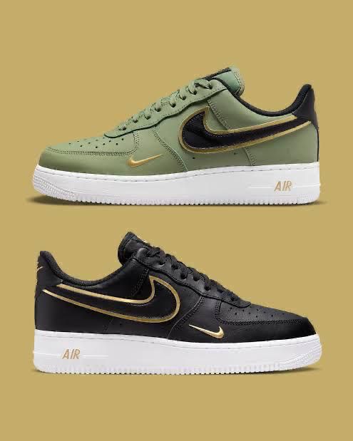 Force 1 Black & Gold Edition – Premium Streetwear Sneakers for Men