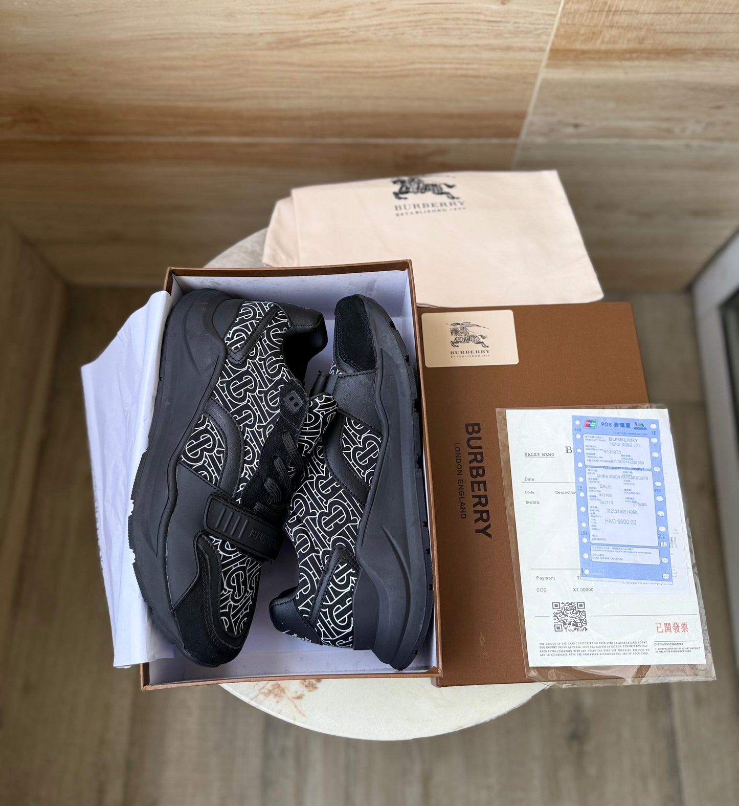 Luxury-Inspired Black Monogram Sneakers – Bold & Stylish | TheThings