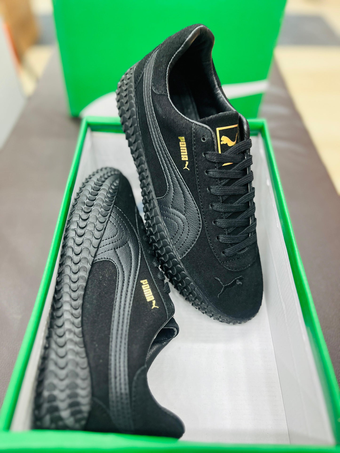 Stylish First Copy Puma Sneakers – Grey Textured Comfort