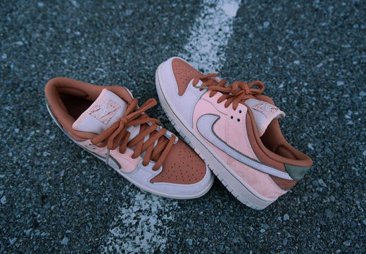 Pink Beige Low-Top Sneakers – Nike Inspired First Copy for Men & Women
