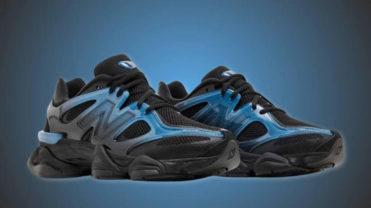New Balance Style Black & Blue Sneakers – First Copy Comfort