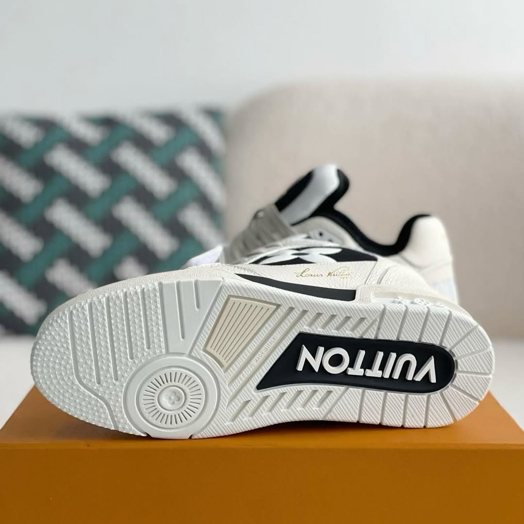 Men’s Luxe Street Sneakers | White-Black Designer Look | Premium Quality at Low Price – thethings